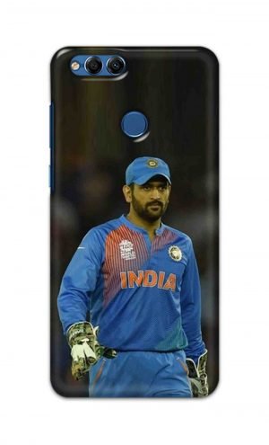 For Huawei Honor 7X Printed Mobile Case Back Cover Pouch (Mahendra Singh Dhoni)