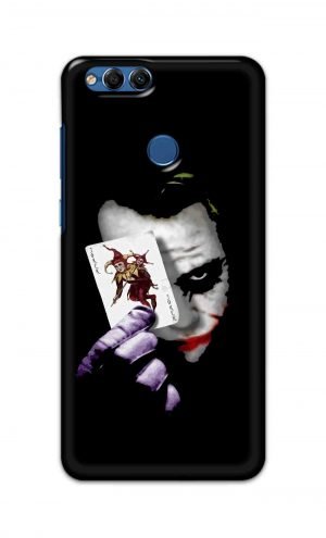 For Huawei Honor 7X Printed Mobile Case Back Cover Pouch (Joker Card In Hand)