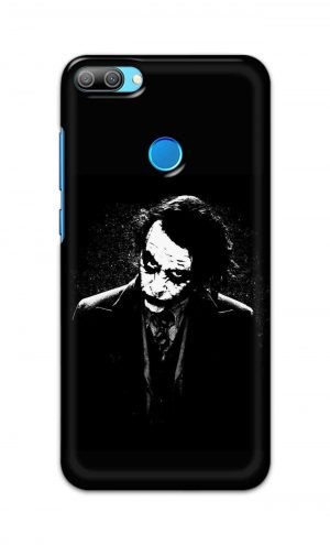 For Huawei Honor 9N Printed Mobile Case Back Cover Pouch (Joker Black And White)