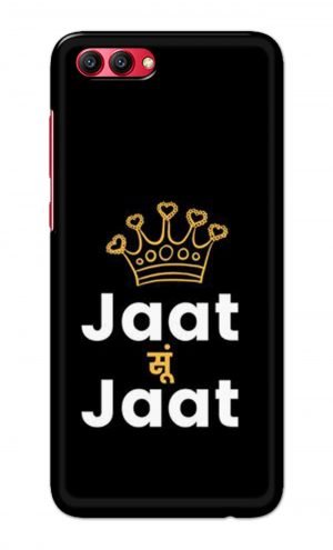 For Huawei Honor V10 Printed Mobile Case Back Cover Pouch (Jaat Su Jaat)