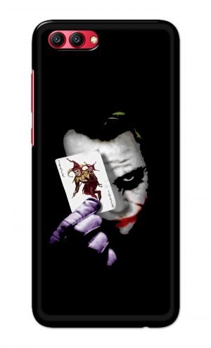For Huawei Honor V10 Printed Mobile Case Back Cover Pouch (Joker Card In Hand)