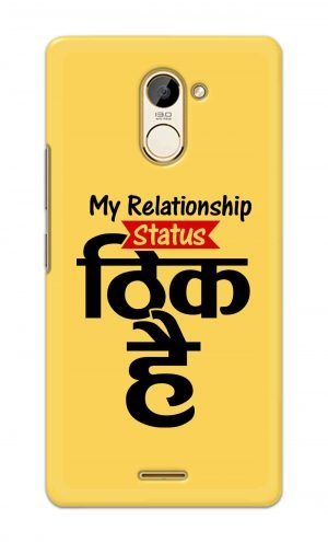 For Infinix Hot 4 Pro Printed Mobile Case Back Cover Pouch (My Relationship Status)