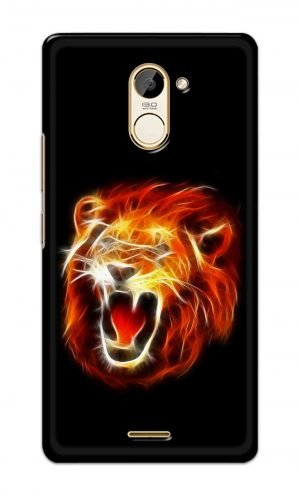For Infinix Hot 4 Pro Printed Mobile Case Back Cover Pouch (Lion Fire)