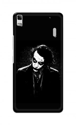 For Lenovo A7000 Printed Mobile Case Back Cover Pouch (Joker Black And White)
