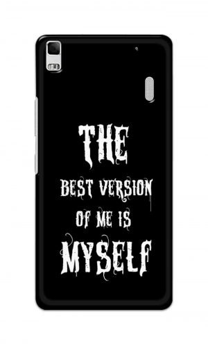 For Lenovo A7000 Printed Mobile Case Back Cover Pouch (The Best Version Of Me)