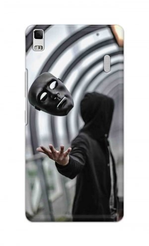 For Lenovo A7000 Printed Mobile Case Back Cover Pouch (Mask Man)