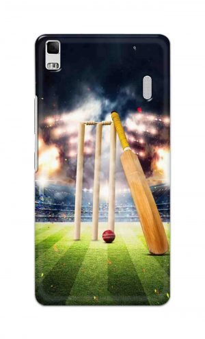 For Lenovo A7000 Printed Mobile Case Back Cover Pouch (Cricket Bat Ball)