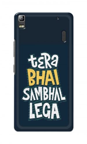 For Lenovo K3 Note Printed Mobile Case Back Cover Pouch (Tera Bhai Sambhal Lega)