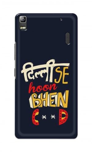 For Lenovo K3 Note Printed Mobile Case Back Cover Pouch (Dilli Se Hoon)