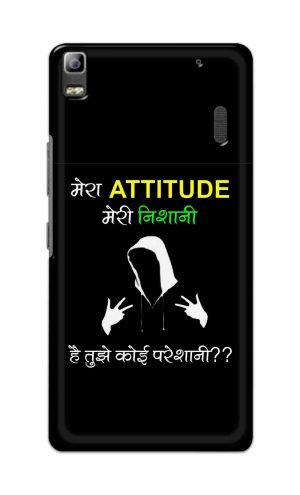 For Lenovo K3 Note Printed Mobile Case Back Cover Pouch (Mera Attitude Meri Nishani)