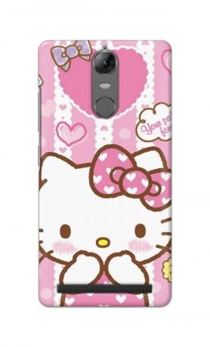 For Lenovo K5 Note Printed Mobile Case Back Cover Pouch (Hello Kitty Pink)