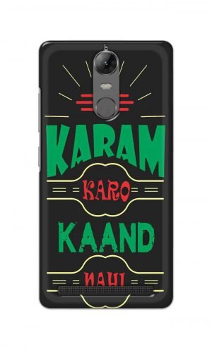For Lenovo K5 Note Printed Mobile Case Back Cover Pouch (Karam Karo Kaand Nahi)