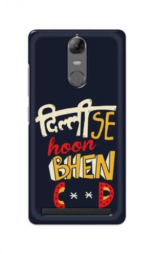 For Lenovo K5 Note Printed Mobile Case Back Cover Pouch (Dilli Se Hoon)