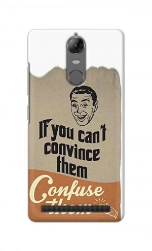 For Lenovo K5 Note Printed Mobile Case Back Cover Pouch (If You cant Convince Them)