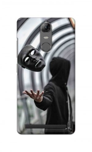 For Lenovo K5 Note Printed Mobile Case Back Cover Pouch (Mask Man)