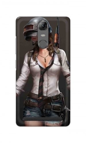 For Lenovo K5 Note Printed Mobile Case Back Cover Pouch (Pubg Girl)