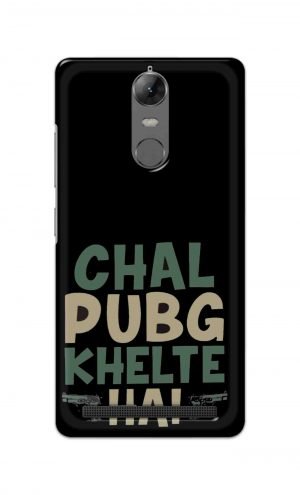 For Lenovo K5 Note Printed Mobile Case Back Cover Pouch (Pubg Khelte Hain)
