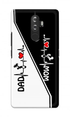 For Lenovo K8 Note Printed Mobile Case Back Cover Pouch (Mom Dad)