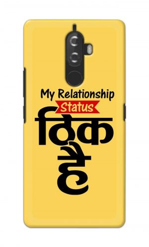 For Lenovo K8 Note Printed Mobile Case Back Cover Pouch (My Relationship Status)