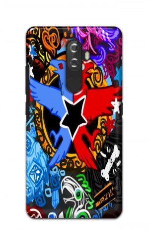 For Lenovo K8 Plus Printed Mobile Case Back Cover Pouch (Colorful Eagle)