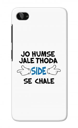 For Lenovo Zuk Z2 Printed Mobile Case Back Cover Pouch (Jo Humse Jale Thoda Side Se Chale)