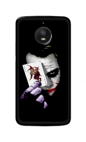 For Motorola Moto E4 Plus Printed Mobile Case Back Cover Pouch (Joker Card In Hand)