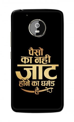 For Motorola Moto G5 plus Printed Mobile Case Back Cover Pouch (Paison Ka Nahi Jaat Hone Ka Ghamand Hai)