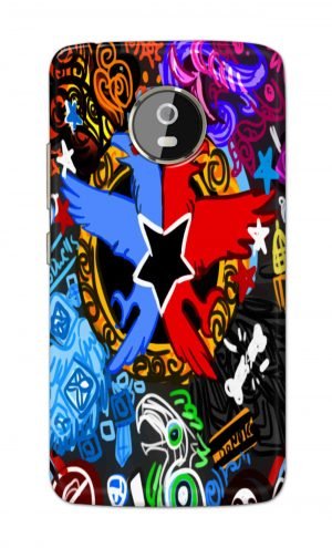 For Motorola Moto G5 plus Printed Mobile Case Back Cover Pouch (Colorful Eagle)