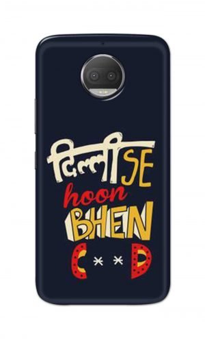 For Motorola Moto G5s Plus Printed Mobile Case Back Cover Pouch (Dilli Se Hoon)