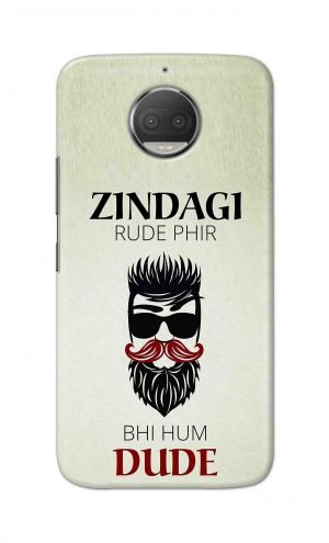 For Motorola Moto G5s Plus Printed Mobile Case Back Cover Pouch (Jindagi Rude Fir Bhi Hum Dude)