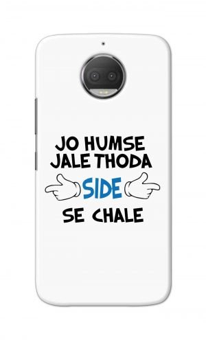 For Motorola Moto G5s Plus Printed Mobile Case Back Cover Pouch (Jo Humse Jale Thoda Side Se Chale)