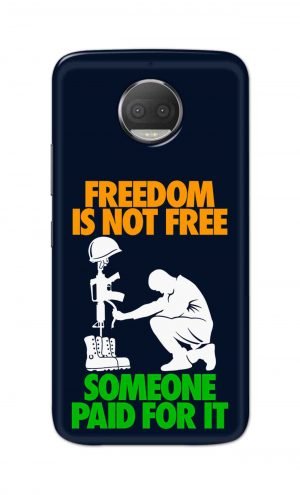 For Motorola Moto G5s Plus Printed Mobile Case Back Cover Pouch (Freedom Is Not Free)