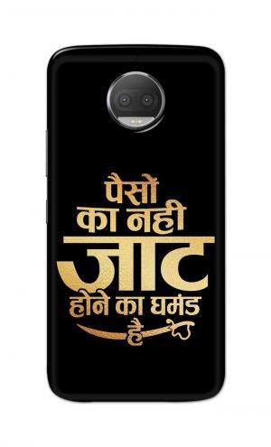 For Motorola Moto G5s Plus Printed Mobile Case Back Cover Pouch (Paison Ka Nahi Jaat Hone Ka Ghamand Hai)