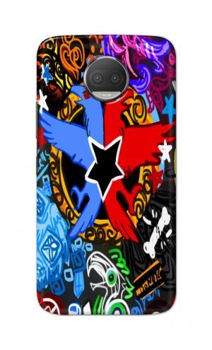 For Motorola Moto G5s Plus Printed Mobile Case Back Cover Pouch (Colorful Eagle)