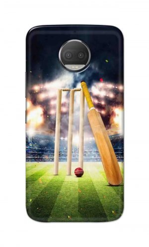 For Motorola Moto G5s Plus Printed Mobile Case Back Cover Pouch (Cricket Bat Ball)