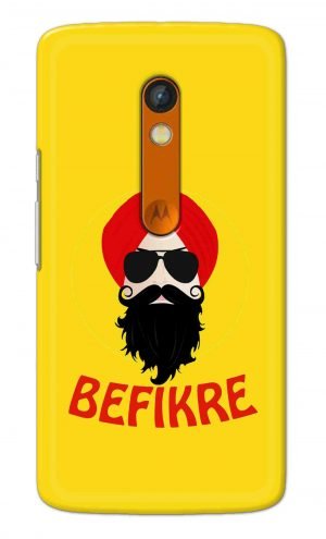 For Motorola Moto X Play Printed Mobile Case Back Cover Pouch (Sardar Ji Befikre)