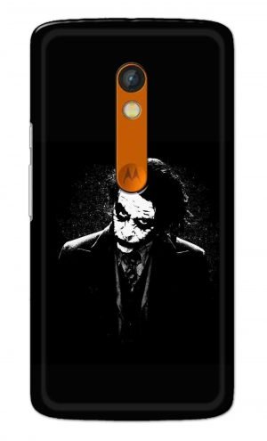 For Motorola Moto X Play Printed Mobile Case Back Cover Pouch (Joker Black And White)