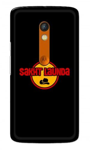 For Motorola Moto X Play Printed Mobile Case Back Cover Pouch (Sakht Launda)