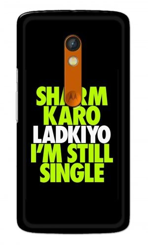 For Motorola Moto X Play Printed Mobile Case Back Cover Pouch (Sharm Karo Ladkiyon)