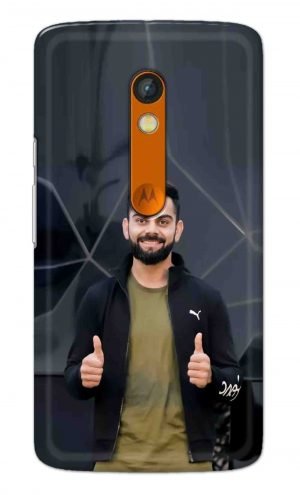 For Motorola Moto X Play Printed Mobile Case Back Cover Pouch (Virat Kohli)