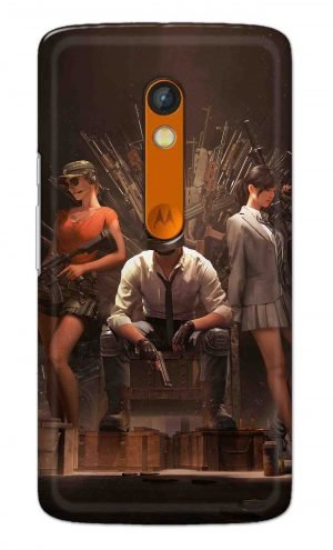 For Motorola Moto X Play Printed Mobile Case Back Cover Pouch (Pubg Sitting)