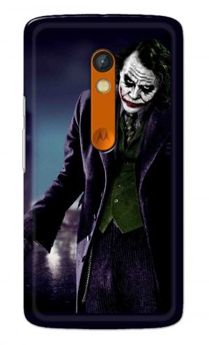 For Motorola Moto X Play Printed Mobile Case Back Cover Pouch (Joker Standing)