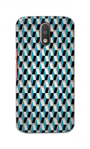 For Motorola Moto G4 Plus Printed Mobile Case Back Cover Pouch (Diamonds Pattern)