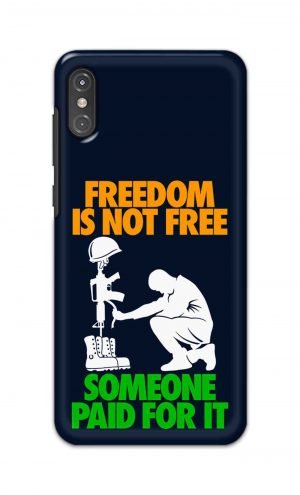 For Motorola One Power Printed Mobile Case Back Cover Pouch (Freedom Is Not Free)