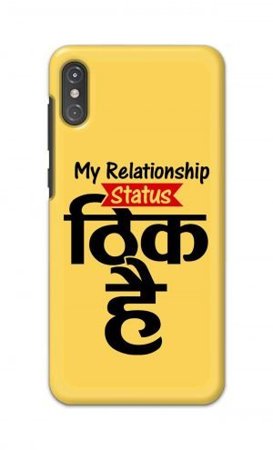 For Motorola One Power Printed Mobile Case Back Cover Pouch (My Relationship Status)