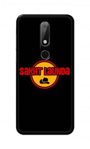 For Nokia 6.1 Plus Printed Mobile Case Back Cover Pouch (Sakht Launda)