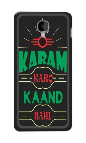 For OnePlus Three Printed Mobile Case Back Cover Pouch (Karam Karo Kaand Nahi)