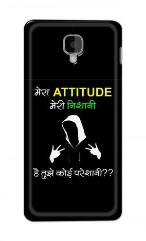 For OnePlus Three Printed Mobile Case Back Cover Pouch (Mera Attitude Meri Nishani)