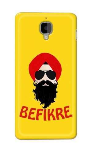For OnePlus Three Printed Mobile Case Back Cover Pouch (Sardar Ji Befikre)