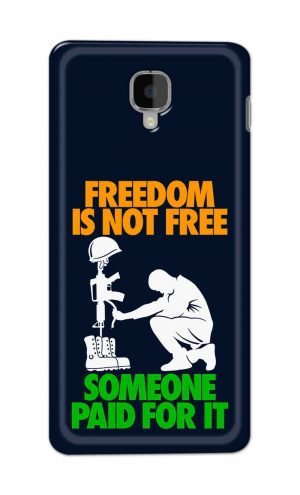 For OnePlus Three Printed Mobile Case Back Cover Pouch (Freedom Is Not Free)
